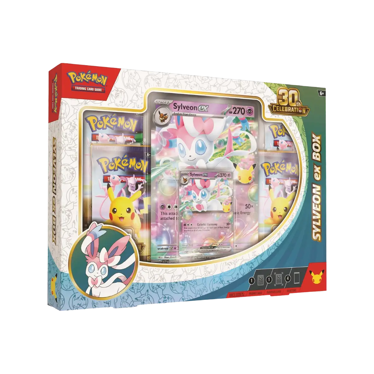 Pokémon TCG: 30th Celebration Sylveon EX Box | English