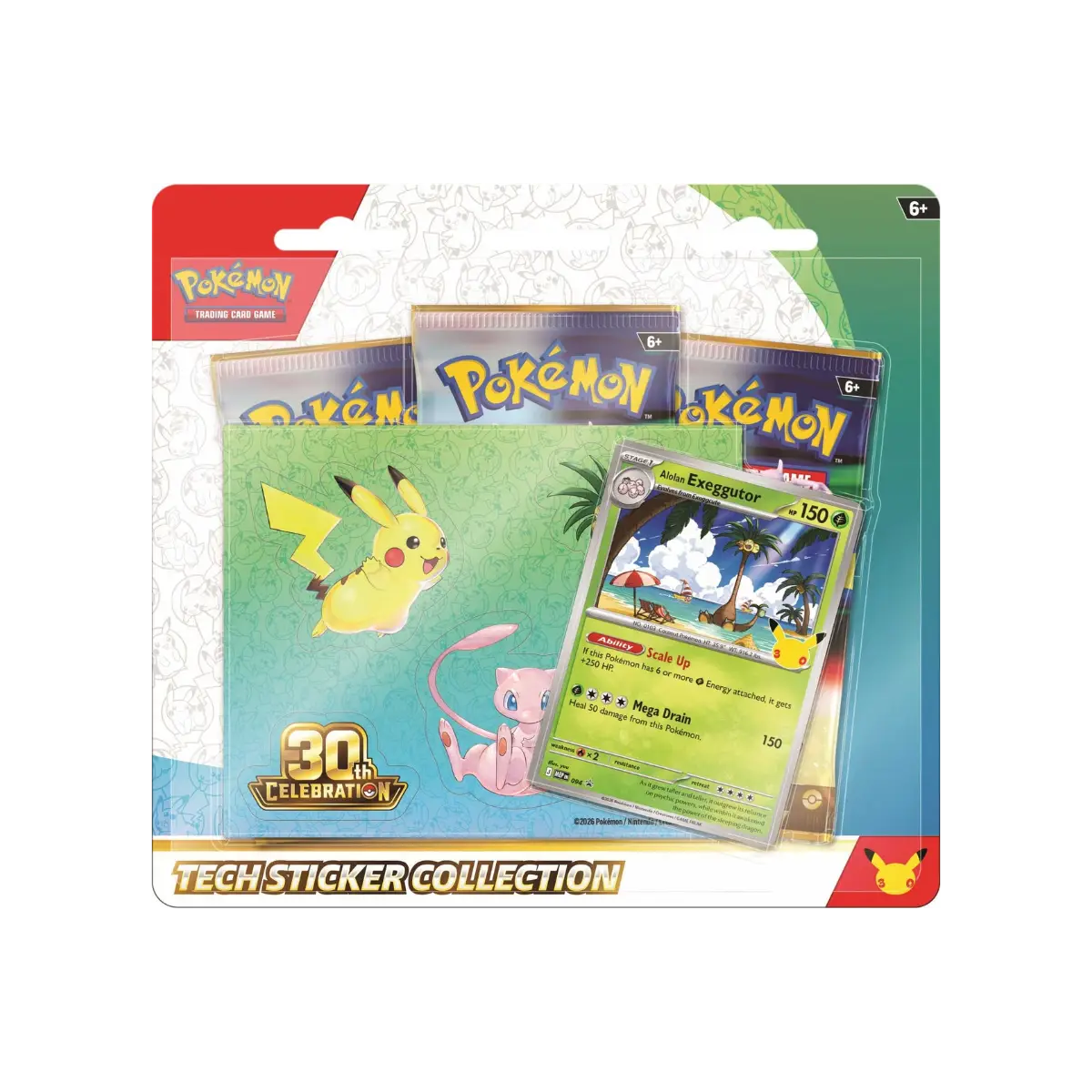 Pokémon TCG: 30th Celebration Alolan Exeggutor Tech Sticker Collection | English