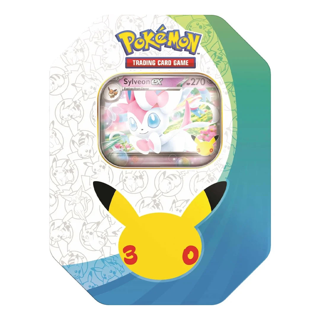 Pokémon TCG: 30th Celebration Sylveon EX Tin | English