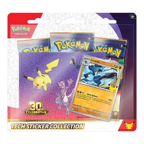 Pokémon TCG: 30th Celebration Lucario Tech Sticker Collection | English