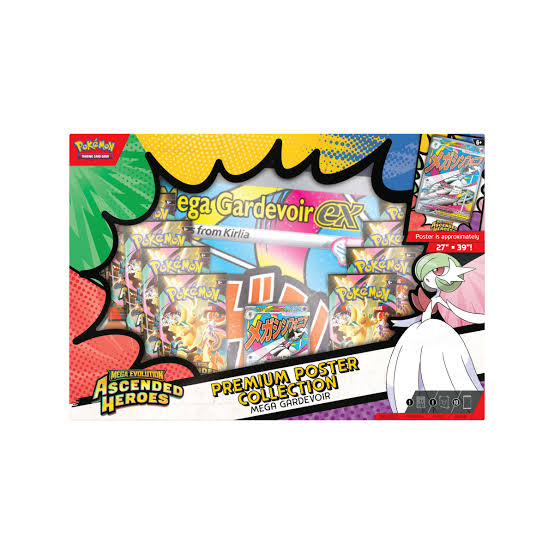 Pokémon TCG: Mega Evolution Ascended Heroes Premium Poster Collection - Mega Gardevoir | English
