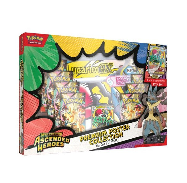 Pokémon TCG: Mega Evolution Ascended Heroes Premium Poster Collection - Mega Lucario | English
