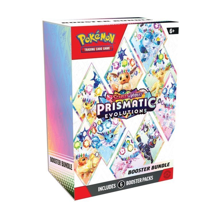 Pokémon TCG Scarlet & Violet Prismatic Evolutions Booster Bundle - 6 booster packs